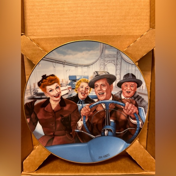 I LOVE LUCY CALIFORNIA HERE WE COME  HAMILTON COLLECTION PLATE JIM KIRTZ - Picture 3 of 5